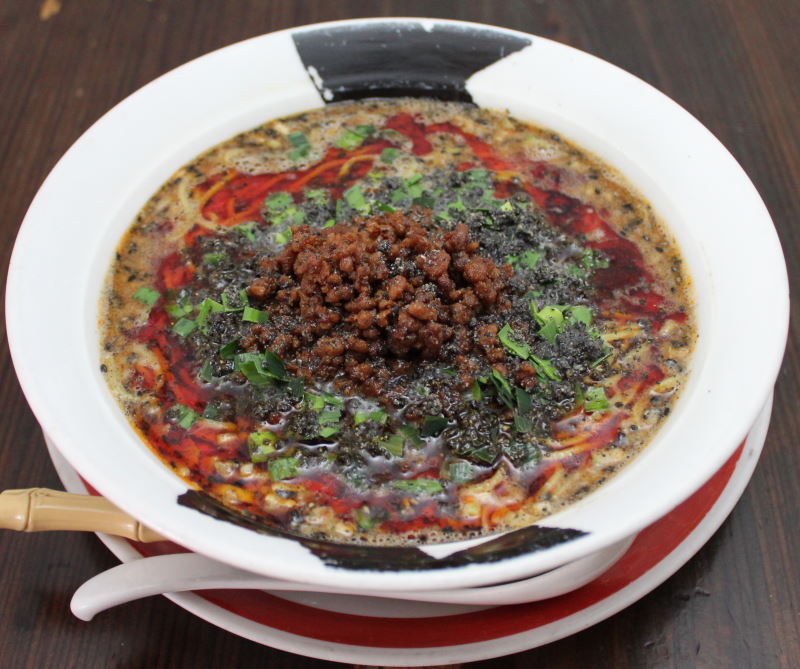 辛い 旨い が止まらない とんこつ黒胡麻坦々麺 780円 税 株式会社グルーヴ 木更津 グルメ 食事